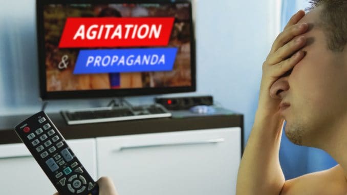 Agitation and propaganda in the modern television